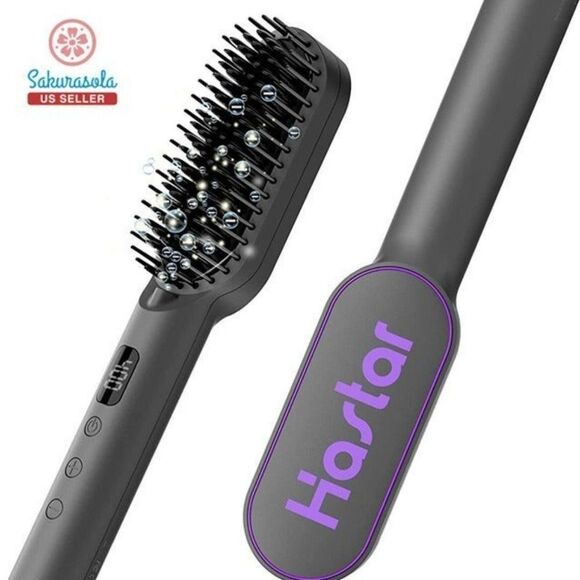 Hair Straightener BrushHair Straightener Comb 30S Fast Heating with 6 mode